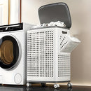 Cesto Organizador Multiuso com Rodas 70L – Estrutura Dobrável e Ventilada