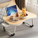 Mesa de Cama Portátil Multifuncional para Laptop – Com Suporte para Copos e Tablet